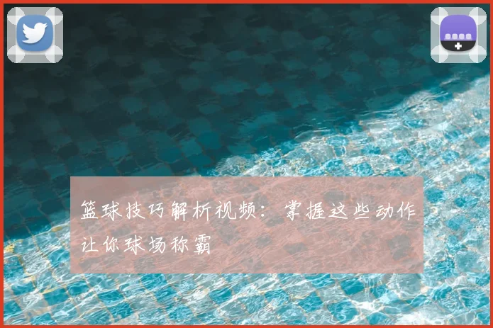 篮球技巧解析视频：掌握这些动作让你球场称霸